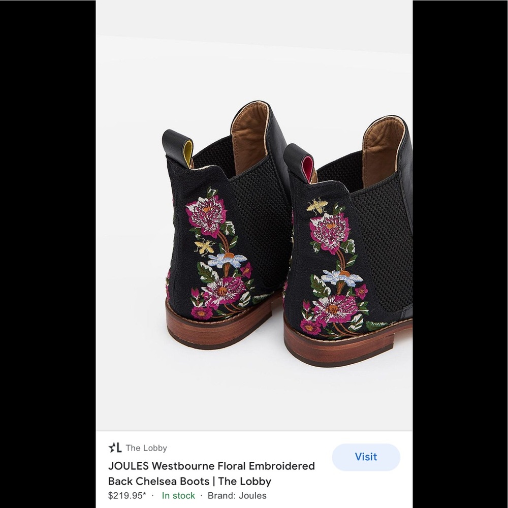 Joules leather Chelsea boots